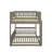 Queen Over Queen Bunk Bed With Ladder-1137043150