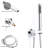 10" Round Shower Head Pressure Balanced Shower Faucet System With Handheld Spray-113050769