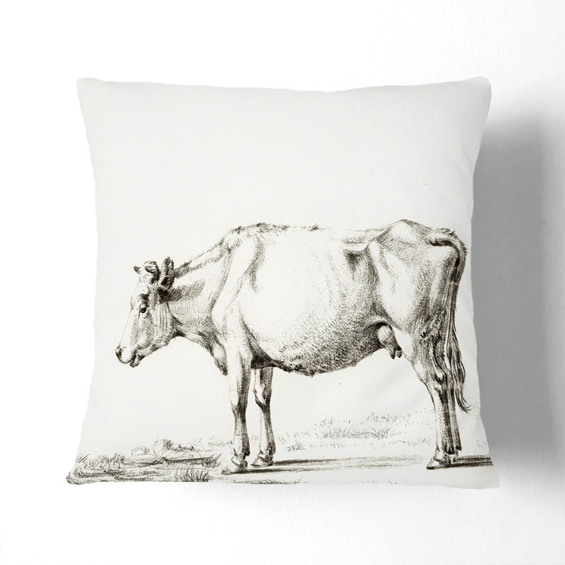 Square Throw Cushion, 40cm H x 40cm W x 15cm D