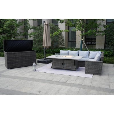 Alseepa 6 - Person Patio Conversation Set with Cushions