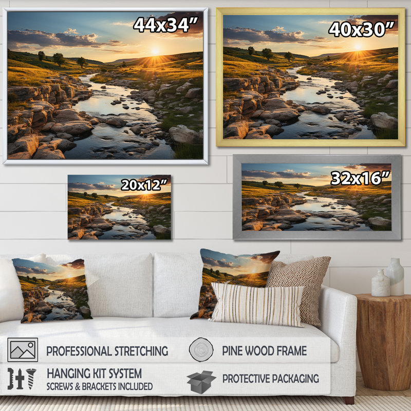 Wyoming Thunder Basin National Grassland II, reproduction d'art sur toile, Noir, H 12 po x l 20 po x P 1 po