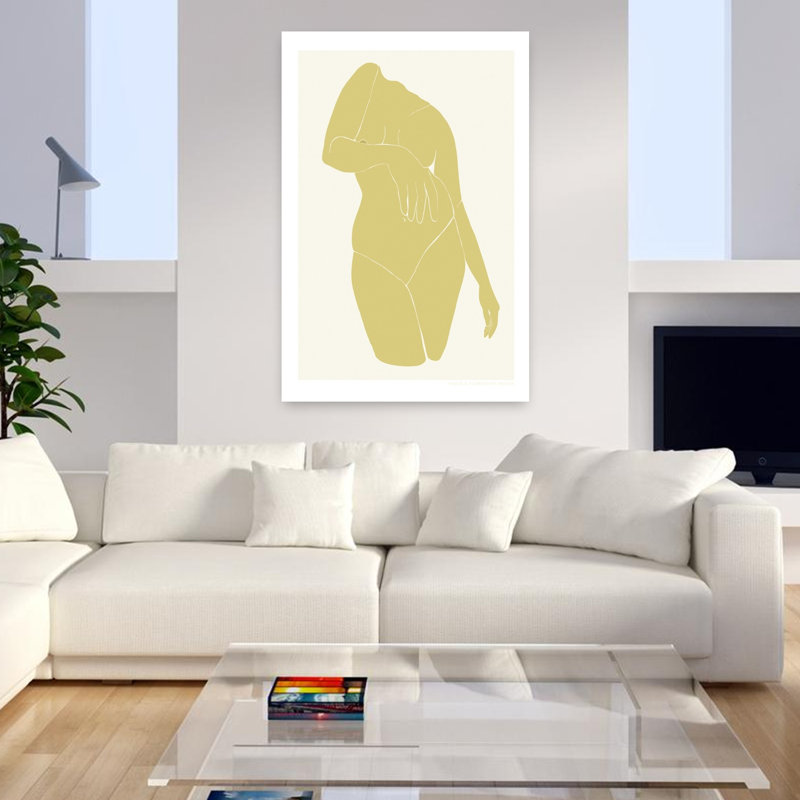 Art contemporain, art contemporain abstrait, H 48 po x l 32 po