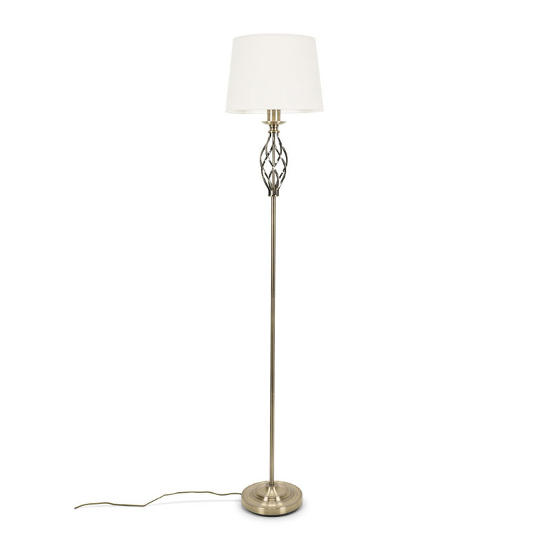 Angelyse 151.5cm Traditional Floor Lamp, Antique Brass
