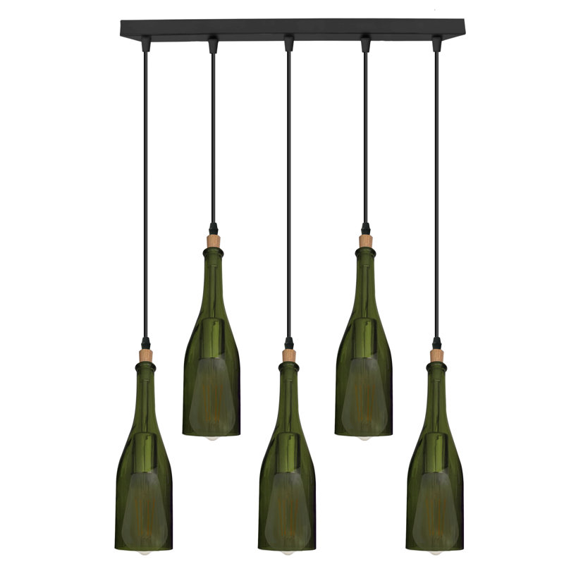 Borden 5 - Light Kitchen Island Pendant, Green