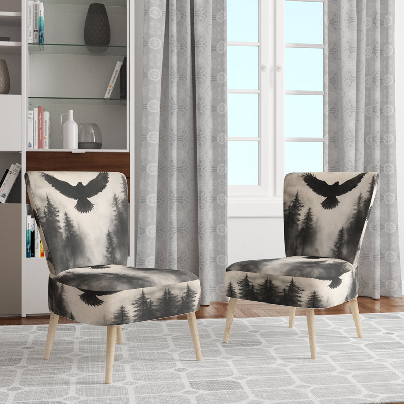 Chaise rembourrée Hawk - Chaise d'appoint Hawk Stormcrest, Side Chair Armless