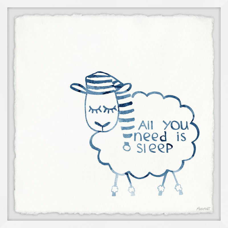 All You Need Is Sleep by Marmont Hill - Single Picture Frame Print, 51cm H x 51cm W x 3.81cm D