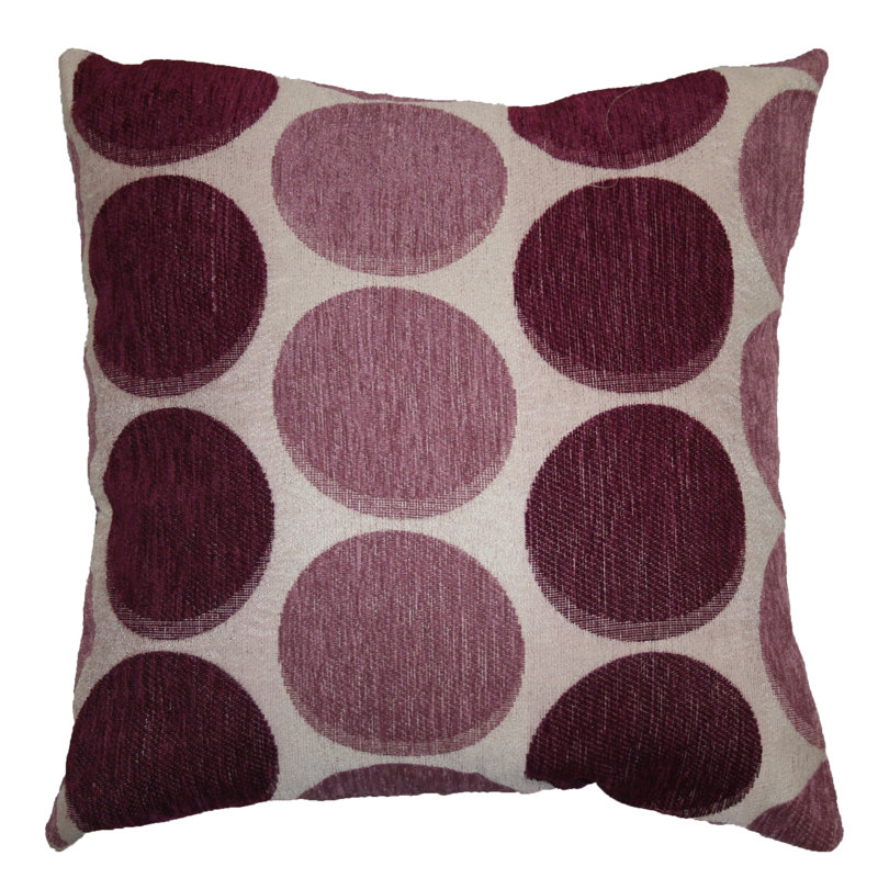 Reichman Polka Dots Reversible Throw Pillow, Lilac