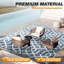 Tapis géométrique extérieur / intérieur bleu-6825762