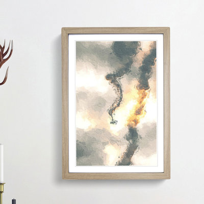 Aerobatics In The Clouds - Single Picture Frame Painting