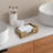 Acacia Wood Tabletop Folded Paper Storage Towel Tray