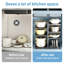 Carbon Steel Countertop / Cabinet Pot Rack