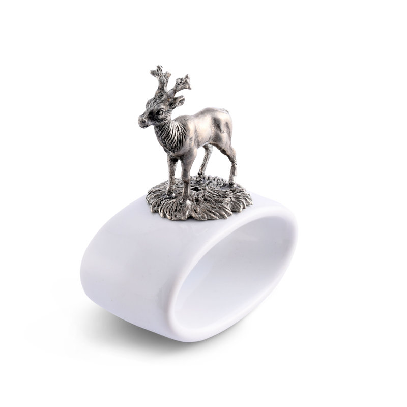 Lodge Deer Stoneware Napkin Ring