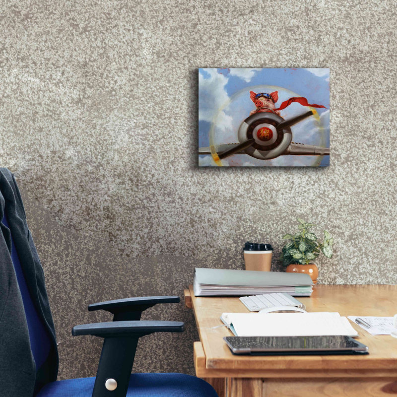 " When Pigs Fly " by Lucia Heffernan, 12" H x 16" W