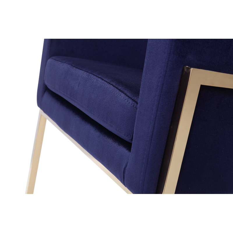 Littlehampt Kids 16'' Director Chair and Ottoman, Navy Blue