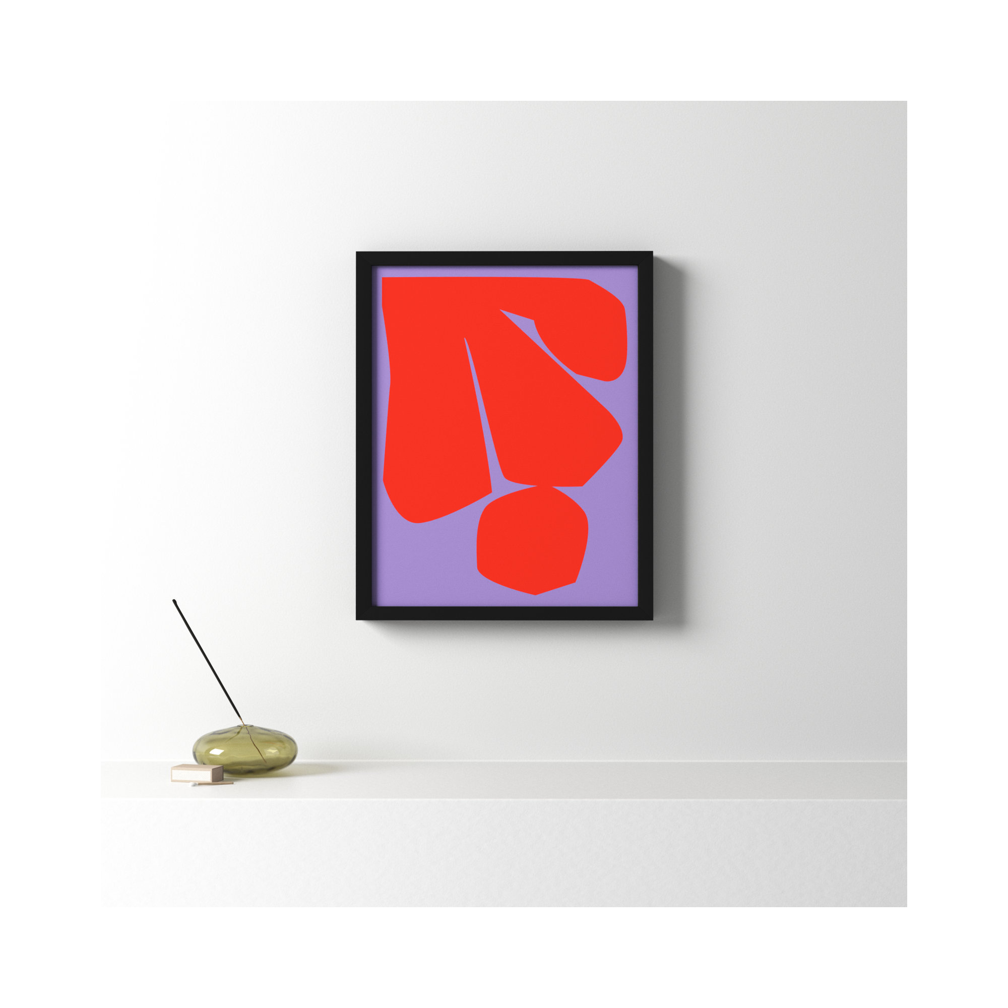 Module Minimalism 2 by Michael Kempen, 20"H x 16"W x 1.25"D, Black Framed