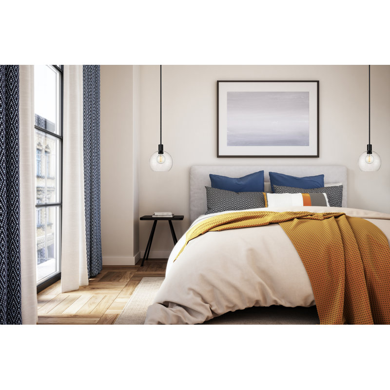 Luminaire suspendu 1 lumière Margo, Noir mat