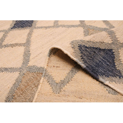 Palas Denizli Cream Kilim 5'4" x 7'4"