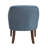 Perlas 26.5" Modern & Contemporary Accent Chair with Textured Fabric Upholstery, Button-Tufted Back & Solid Wood Legs-25235069