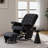 360°Swivel Glider Rocking Recliner Chair With Ottoman-474788387