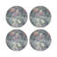Defosse Trellis Vegan Leather Round Placemats-50837330
