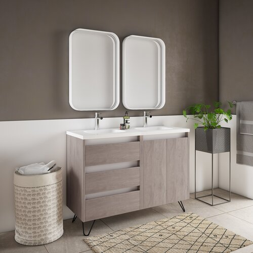 Ebern Designs Giza 48'' Single Bathroom Vanity with Ceramic Top | Wayfair