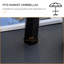 Plateau de table à parasol 20 po, plateau de table facile à installer, portable rond pour piscine, plage, patio, terrasse, jardin