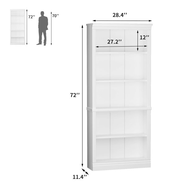 Lark Manor™ Bookshelves, 5-Shelf Tall Bookcase 72