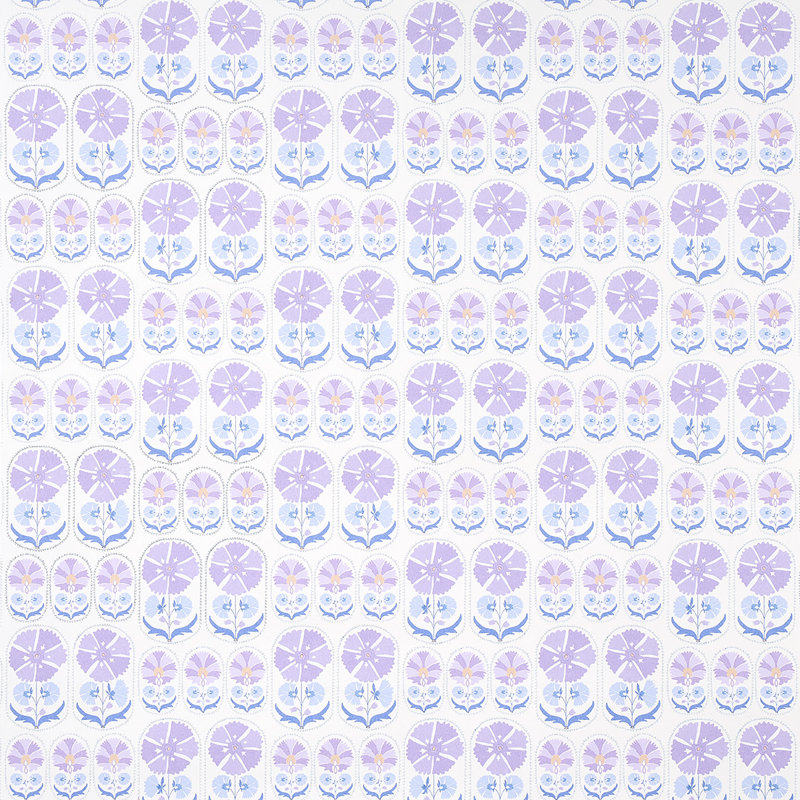 Anjuna Floral Wallpaper, Lilac