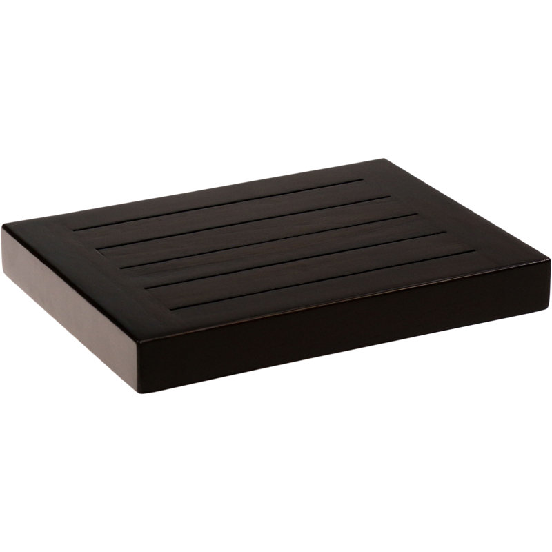 Tablette flottante en bois de teck Moa, H 1,5 po x l 12 po x P 9 po
