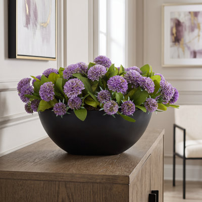 Dahlias Arranged in Fiberstone Pot
