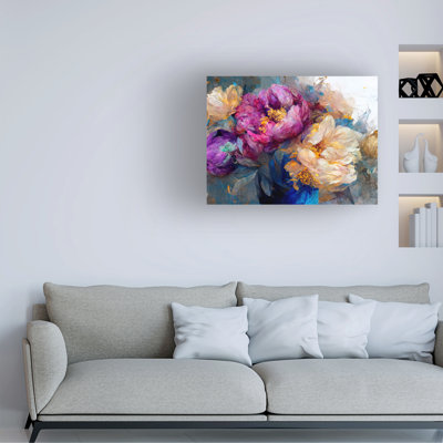 Art sur toile, pivoine bolognaise, I