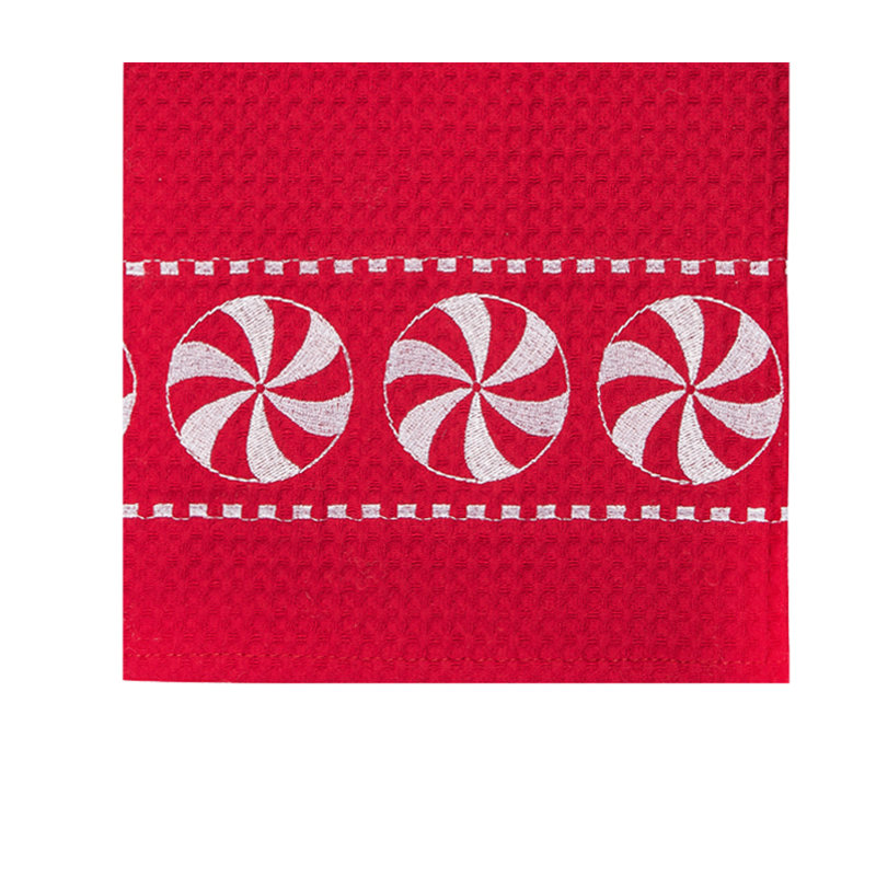 Torchon 100% coton Christmas Waffle