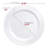 Solid White Economy Round Disposable Plastic Dinnerware Value Set - 120 Sets