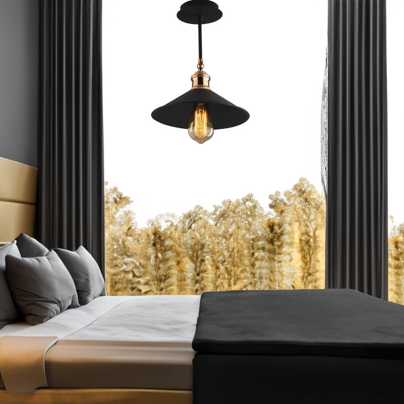 Luminaire suspendu conique à 1 lumière Angelika