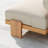 4-Piece Outdoor Teak Patio Sofa Set with Sintered Stone Coffee Table