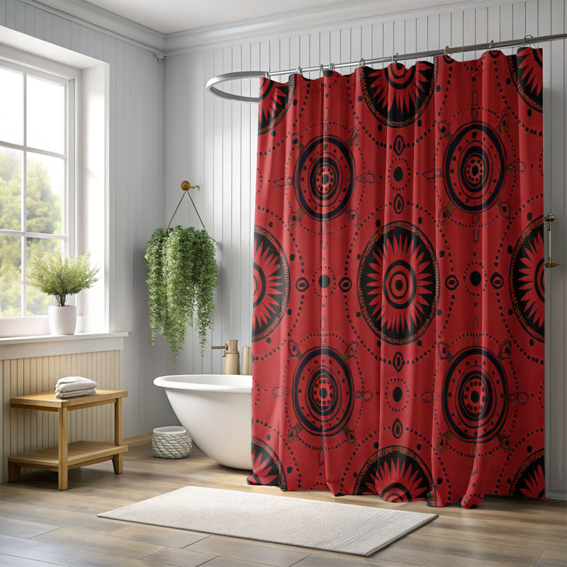 Boho Elements - Premium Shower Curtain, 74"H x 71"W