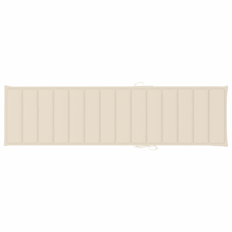 Outdoor Seat Cushion, Cream, 78.7" L x 19.7" W