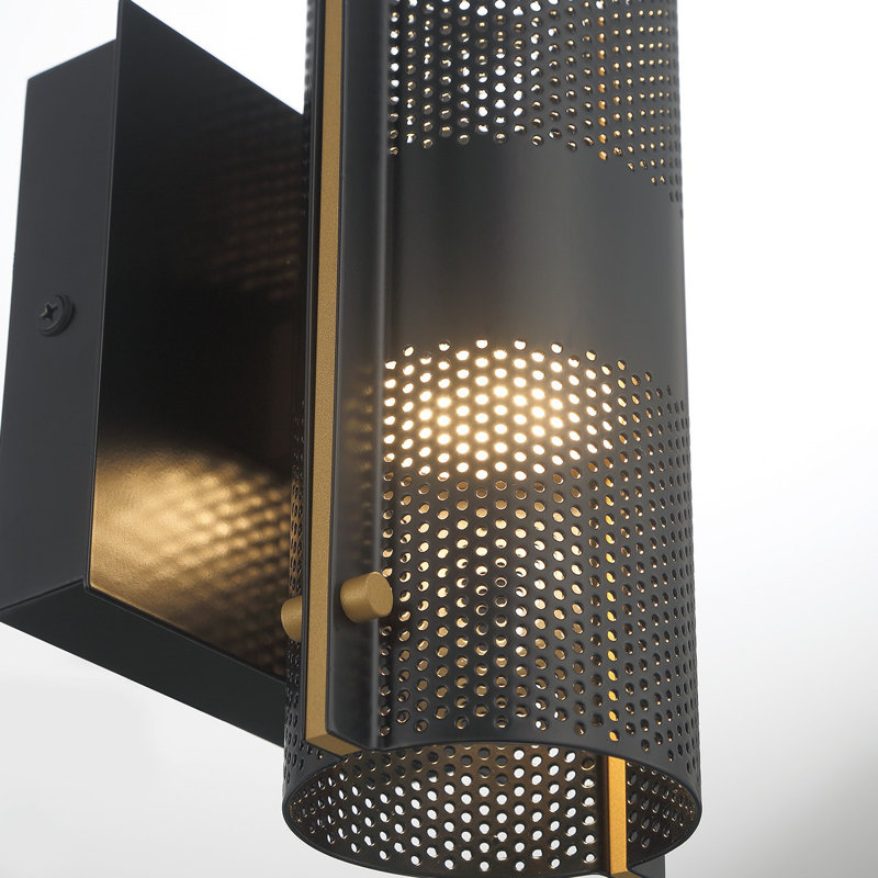 Applique murale noire 12 lumières Westcliffe, H 12 po x l 5 po x P 4,5 po