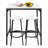 Traylon 2 - Person Four Leg Dining Set-1973603412-1973603413