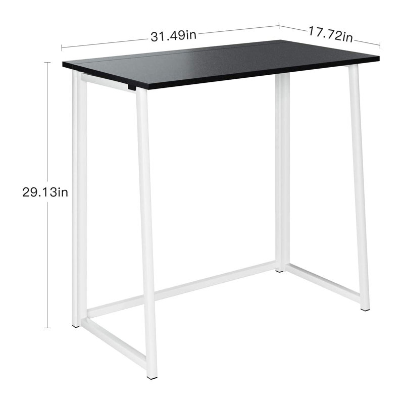 Dontavias Metal Base Computer Desk, Black