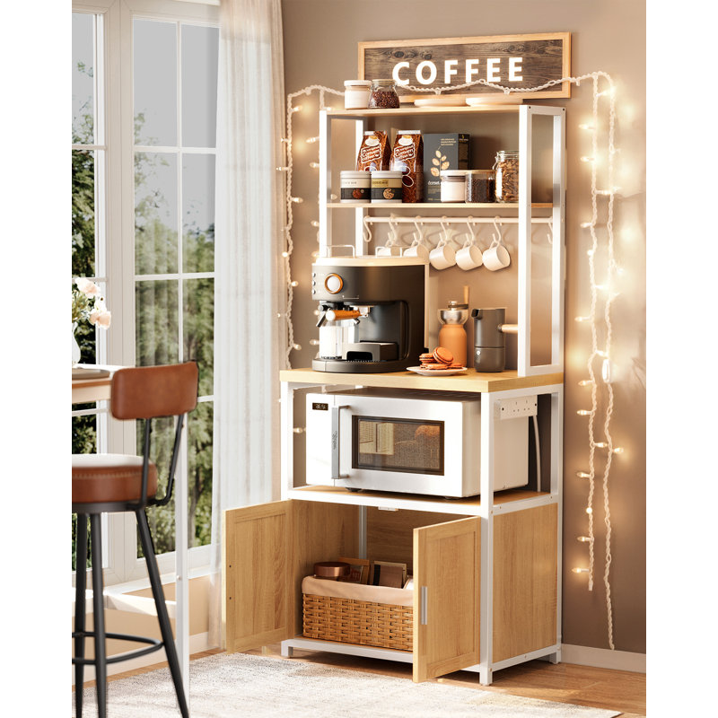 40'' Particle Board Baker's Rack with Microwave Compatibility