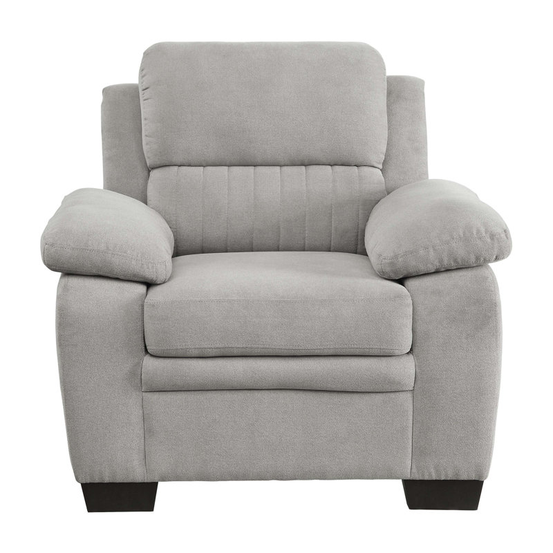 Mobilier de salon en peluche gris