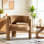 Fauteuil d'appoint demi-tonneau 33 po