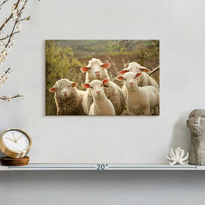 Stunned Sheep, 8" H x 12" W