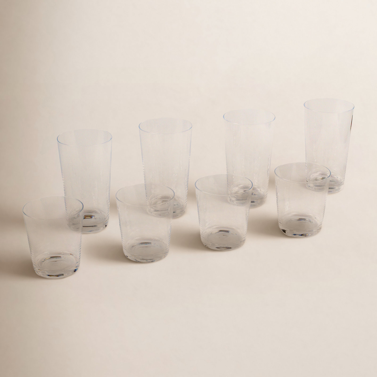 Elton 15oz. Acrylic Drinking Glass Set, Clear