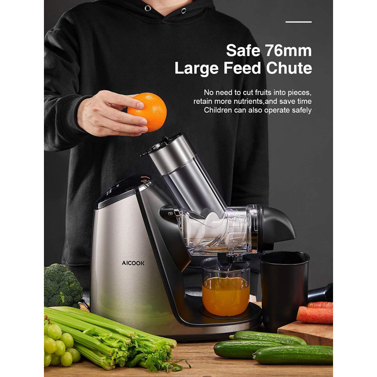 AICOOK 3 Feed Chute Masticating Citrus Juicer