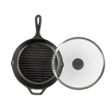 Round 10.25 inch Enameled Cast Iron Skillet in Grey - 10.25inch