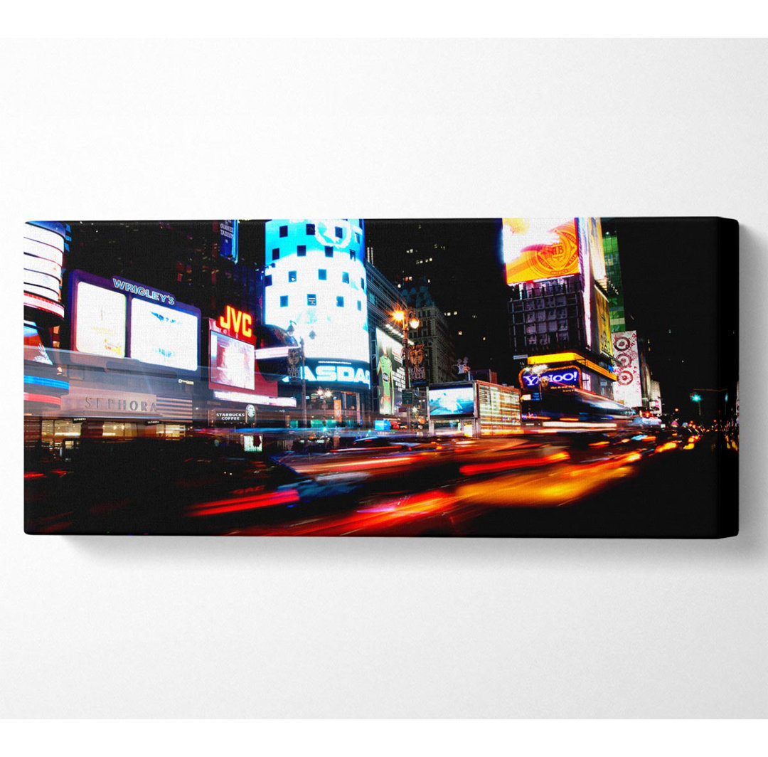 New York City Night Lights - Kunstdrucke auf Leinwand - Wrapped Canvas