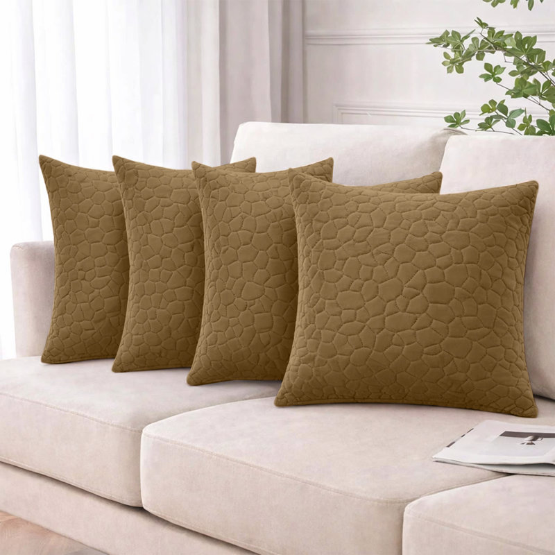Square Throw Cushion Pad, Rust
