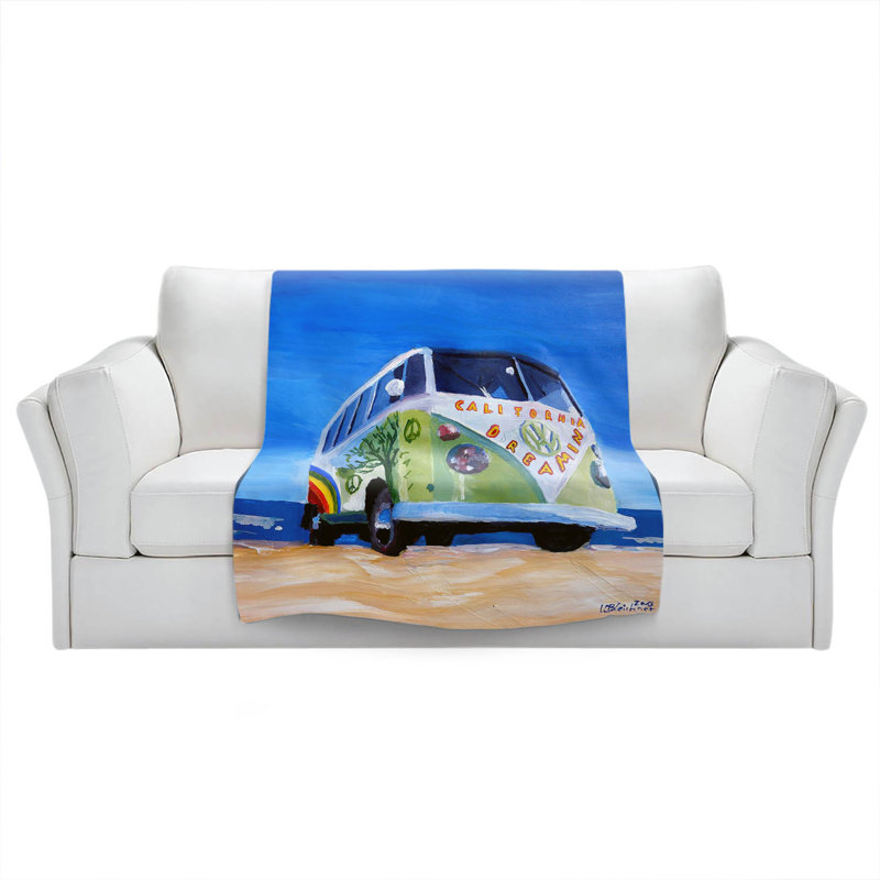  Couverture California Bus Dreaming, 51 po x 60 po